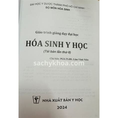 Hóa Sinh Y Học 2024 Sách Y Khoa TpHCM Hà Nội