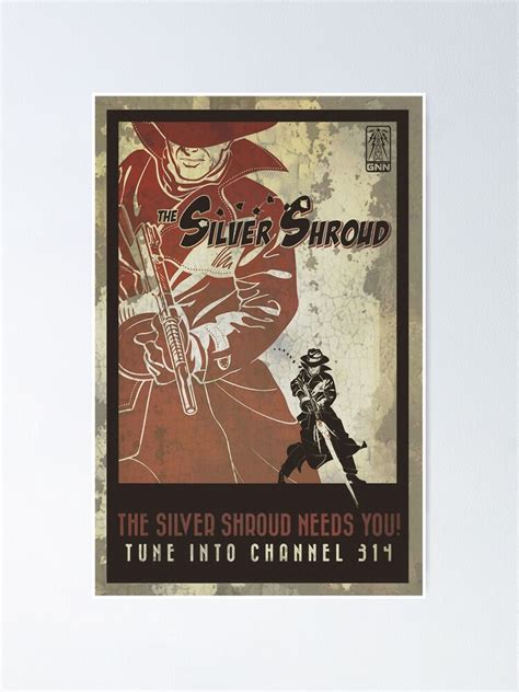 The Silver Shroud Poster Poster For Sale By Fallout Lores Redbubble