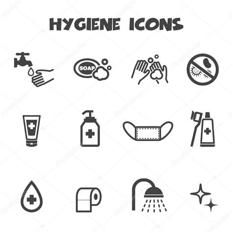 Hygiene Symbole Stockvektor Tulpahn 48107299