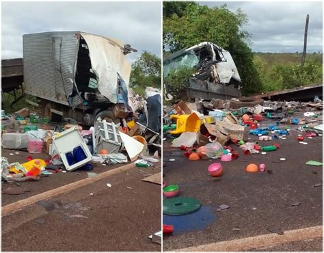 Acidente entre carretas e caminhão baú mata duas pessoas na BR 262