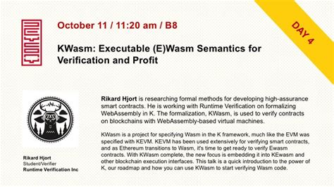 Runtime V Rification On Twitter Kwasm Executable Ewasm Semantics