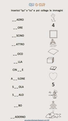 A Scuola Con Fantasia Qu E Cu Scheda Giochi Di Grammatica