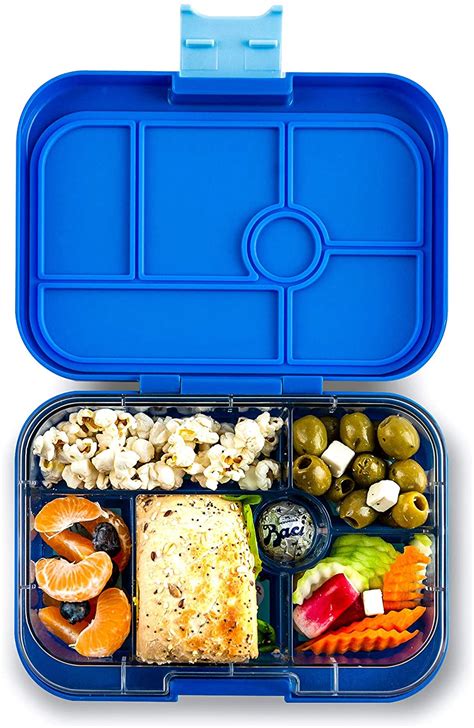 Yumbox Original True Blue Funny Monster Tray Oleana Boutique