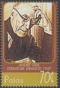 Stamp: Andre Gide (1947, Literature) (Palau) (Centenary of the ...