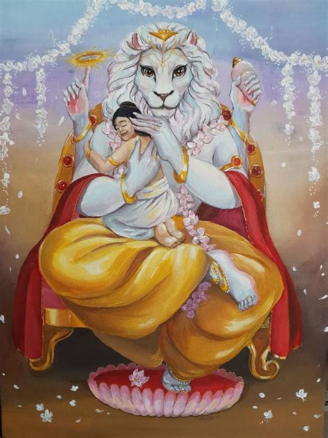 Prahlad Nrsimha By Natalia Koczetkowa VK God Illustrations God Art