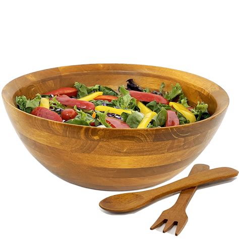 Wooden Salad Bowl Set