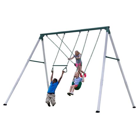 Backyard Discovery Big Brutus 10 In Heavy Duty Metal A Frame Swing Set