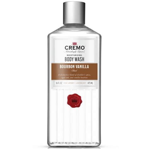 Cremo Mens Body Wash 16 Oz Bourbon Vanilla Scent