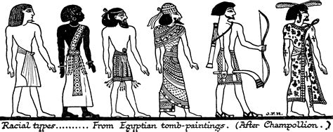 Racial Types From Egyptian Paintings | ClipArt ETC