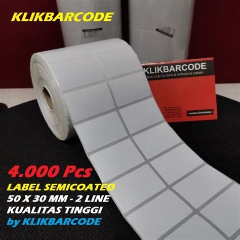 Jual Label Barcode Semicoat X Line Isi Pcs Core Cetak