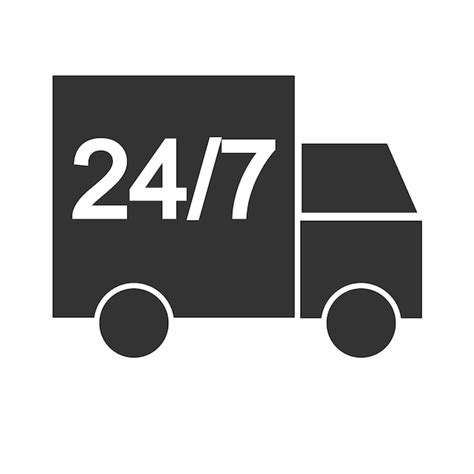 Premium Vector Delivery Service 247 Icon Truck Service Illustration