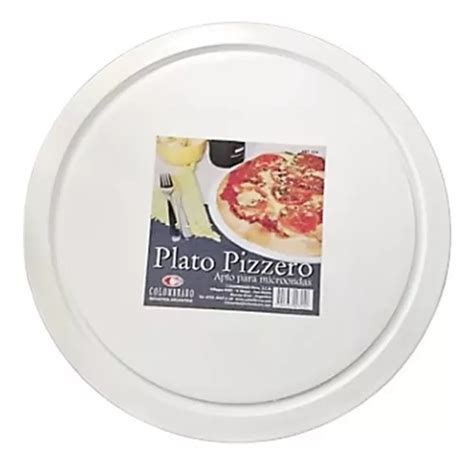 Tabla Pizzera Plato Plástico 35 Cm Apto Microonda Colombraro