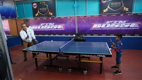 Bupati Bantul Buka Turnamen Tenis Meja Bosse Cup Dengan Peserta Dari