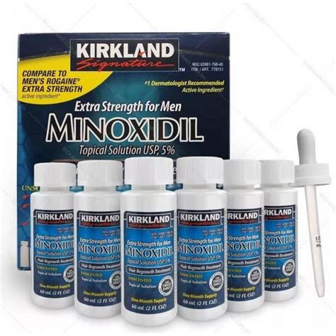 Tratamiento 6 Meses Kirkland Minoxidil 5 Productos Kirkland