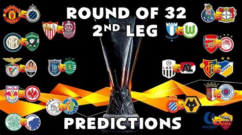 2019 20 Europa League Round Of 32 2nd Leg Predictions YouTube