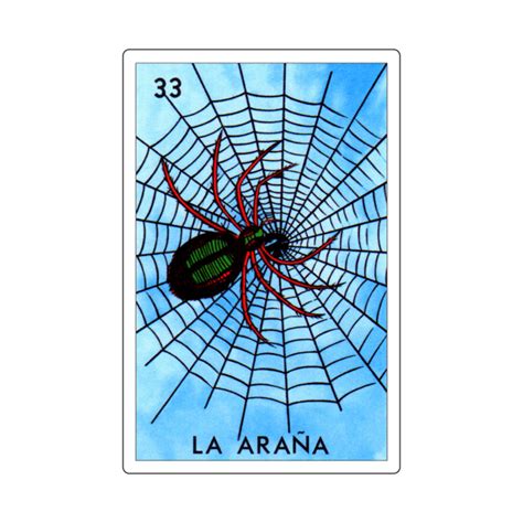 Loteria Mexicana Art Loteria Mexicana Design La Arana T Regalo