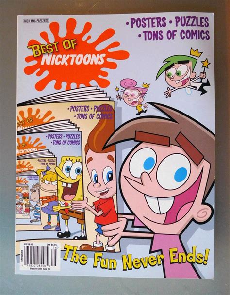 Lot 4 Best Of Nickelodeon Magazine Nicktoons Supplements Fairly Odd