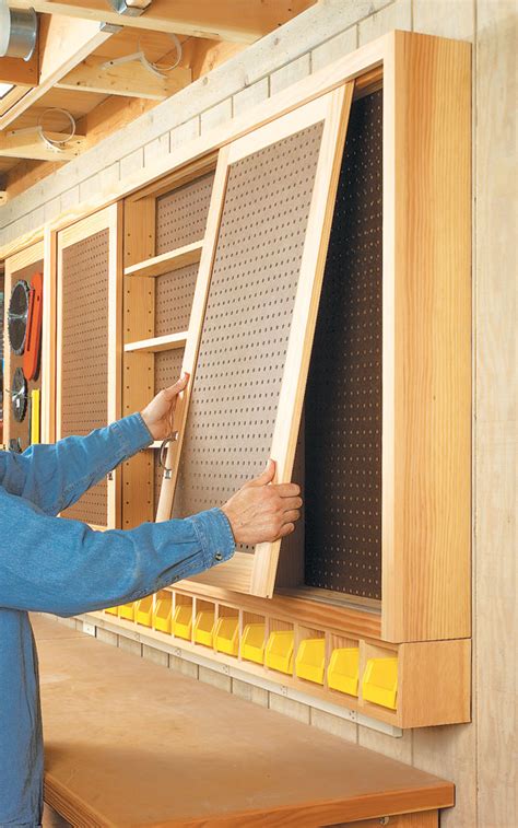 Sliding Door Shop Cabinet Woodworking Project Woodsmith Plans