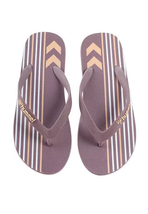 Jual Hummel Multi Stripe Flip Flops Original Zalora Indonesia