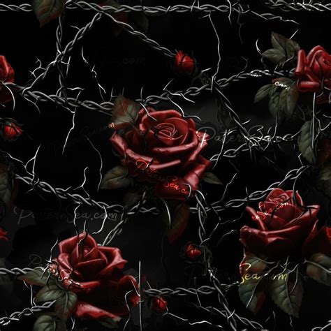 Rose And Chain Digital Seamless Pattern File Papers Sublimation