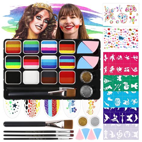 Buy Dreamonface Paint Kit For Kids Adults 12 Split Cake Palettes Face