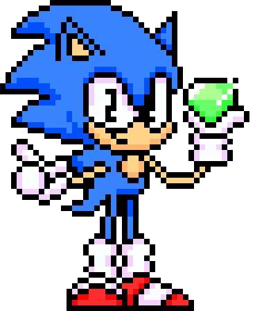 How To Draw Sonic Pixel Art