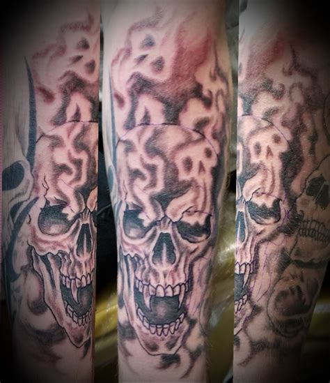 Ghost Flame Tattoo Designs