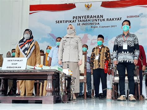 Bpn Kota Bogor Bagikan Ratusan Sertifikat Tanah Hasil Ptsl Di Balaikota