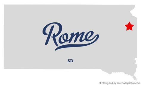 Map of Rome, Deuel County, SD, South Dakota