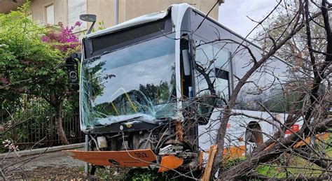 Malore Improvviso L Autista Perde Il Controllo Del Bus Esce Di Strada