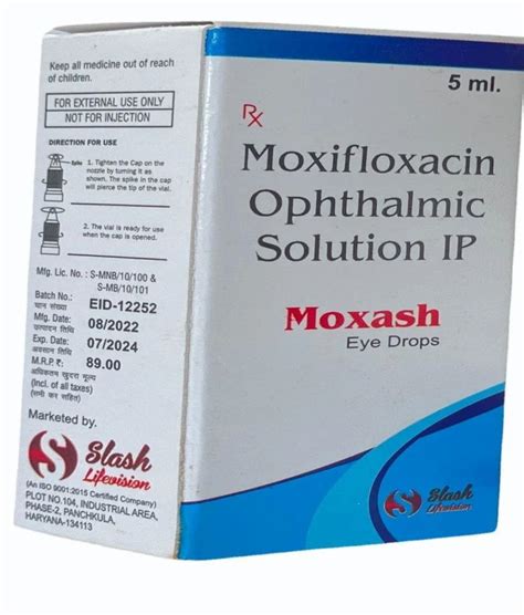 Moxifloxacin Ophthalmic Solution Ip 5 Ml At Rs 78bottle In Panchkula Id 22383821930