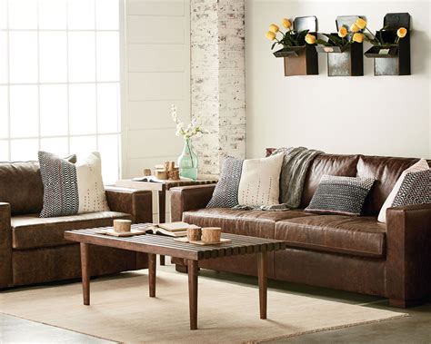 Southern Sown Cocoa Leather Living Room Magnolia Home Farm House