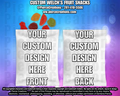 Custom Welch’s Fruit Snacks Pierce Creations