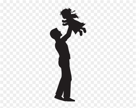 Free Father And Daughter Silhouette Clip Art Png Image Father