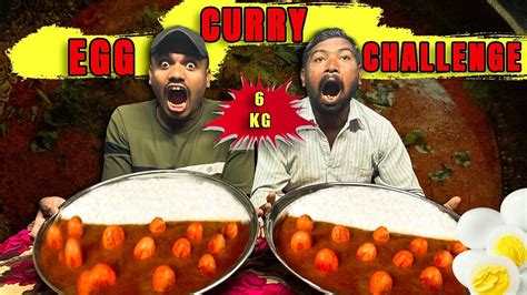 Kg Egg Curry Rice Eating Challenge Spicy Curry Rice Competition