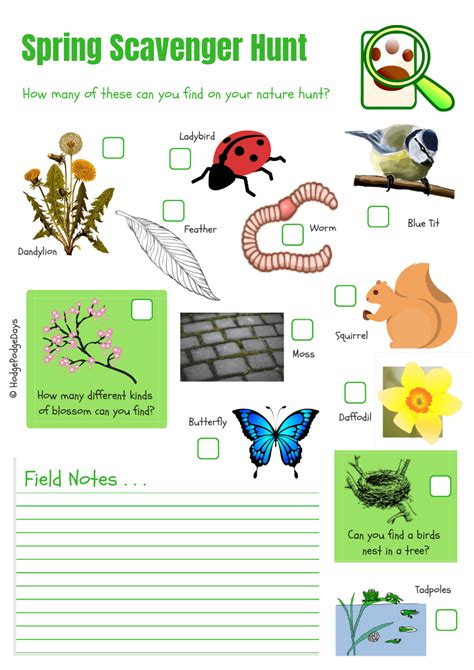 Spring Scavenger Hunt Activity Free Printable Artofit