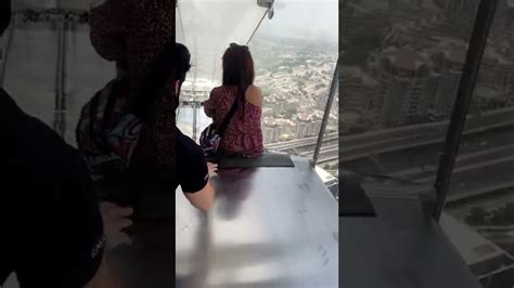 Glass Slide Takes You Down From Rd Floor To Nd Dubai Adventure