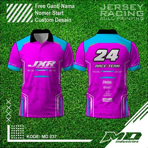 Jual Jersey Racing Simple Keren Custom Nama Nomer Baju Balap