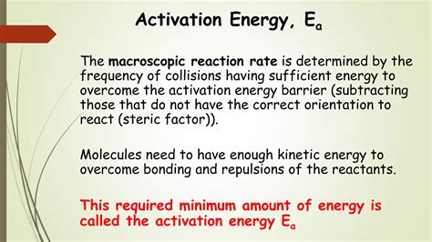 Chem 2 Chemical Kinetics Viii The Arrhenius Equation Activation