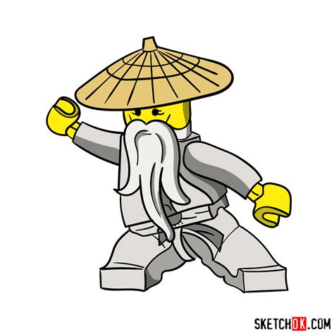 Ninjago Lego Sensei Wu Coloring Page Printable Images And Photos Finder