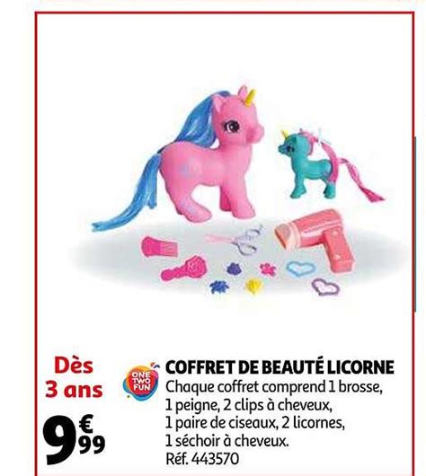 Promo Coffret De Beauté Licorne chez Auchan iCatalogue fr