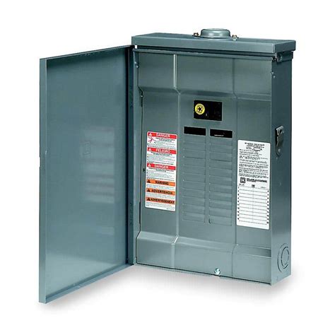 Square D QO 100 Amp 20-Space 20-Circuit Outdoor Main Breaker Load Center with Cover-QO120M100RB ...