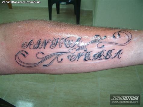 Tattoo Of Letters Names