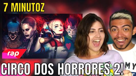 React Minutoz Rap Do Coringa Arlequina Hisoka E Pennywise Circo