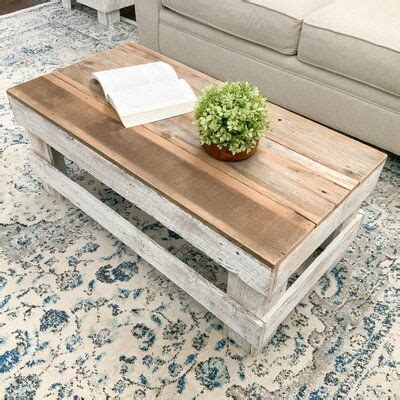 Beachcrest Home Sumner Solid Wood 4 Legs Coffee Table Brown 16 0 X 39 0