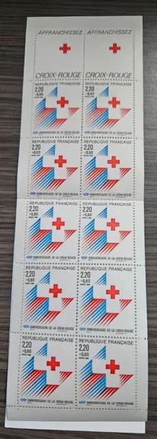 FRANCE TIMBRE 1988 CARNET Croix rouge YT n 2037 Neuf plié EUR 3 00