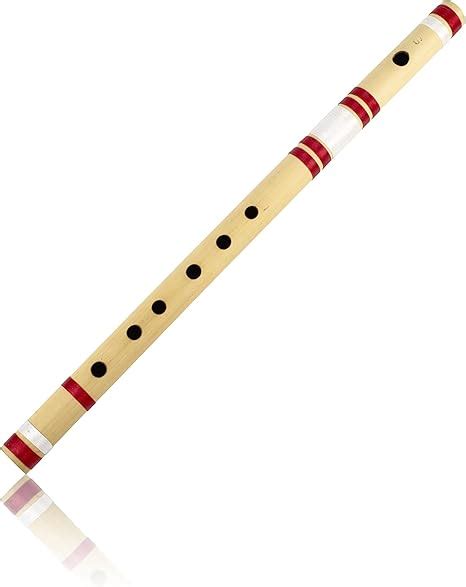 17 Inch Authentic Indian Wooden Bamboo Sideflute In G Key Fipple Woodwind Musical