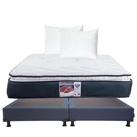 Colchón King Size + Box + 2 Almohada Osos Spring Air Mónaco | Walmart