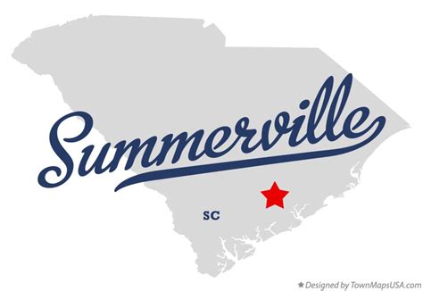 Summerville South Carolina Map - Ronny Cinnamon