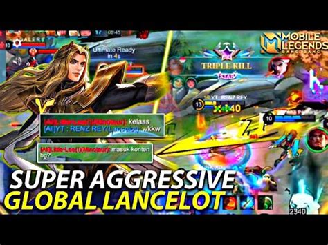 Perfect Top Global Lancelot Gameplay Super Aggressive Fasthand